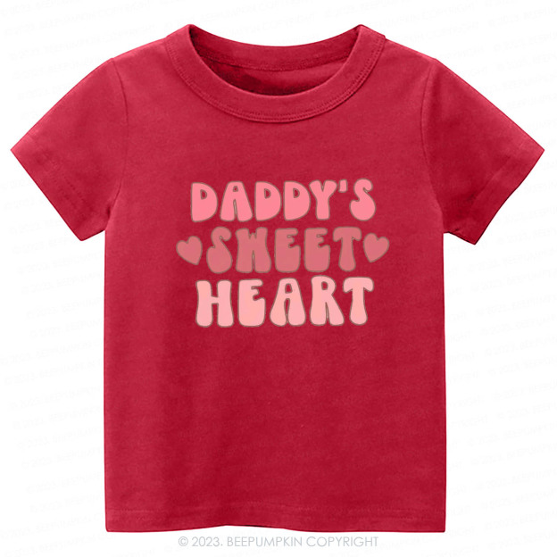 Daddy's Sweet Heart Natural -Toddler Tees