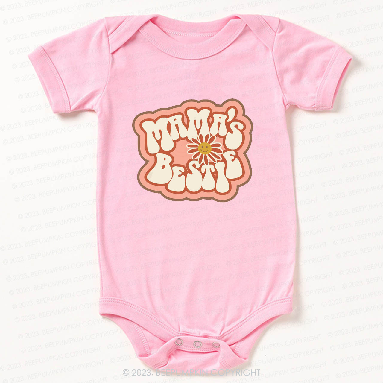 Mama's Bestie Sunflower Bodysuit For Baby