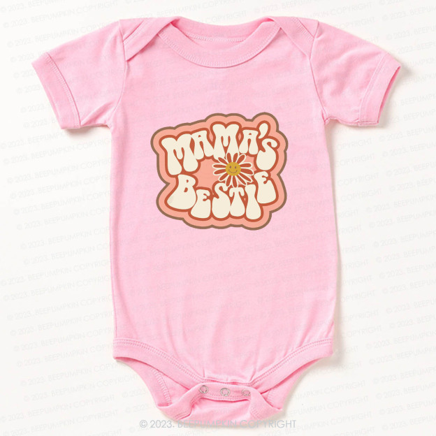 Mama's Bestie Sunflower Bodysuit For Baby