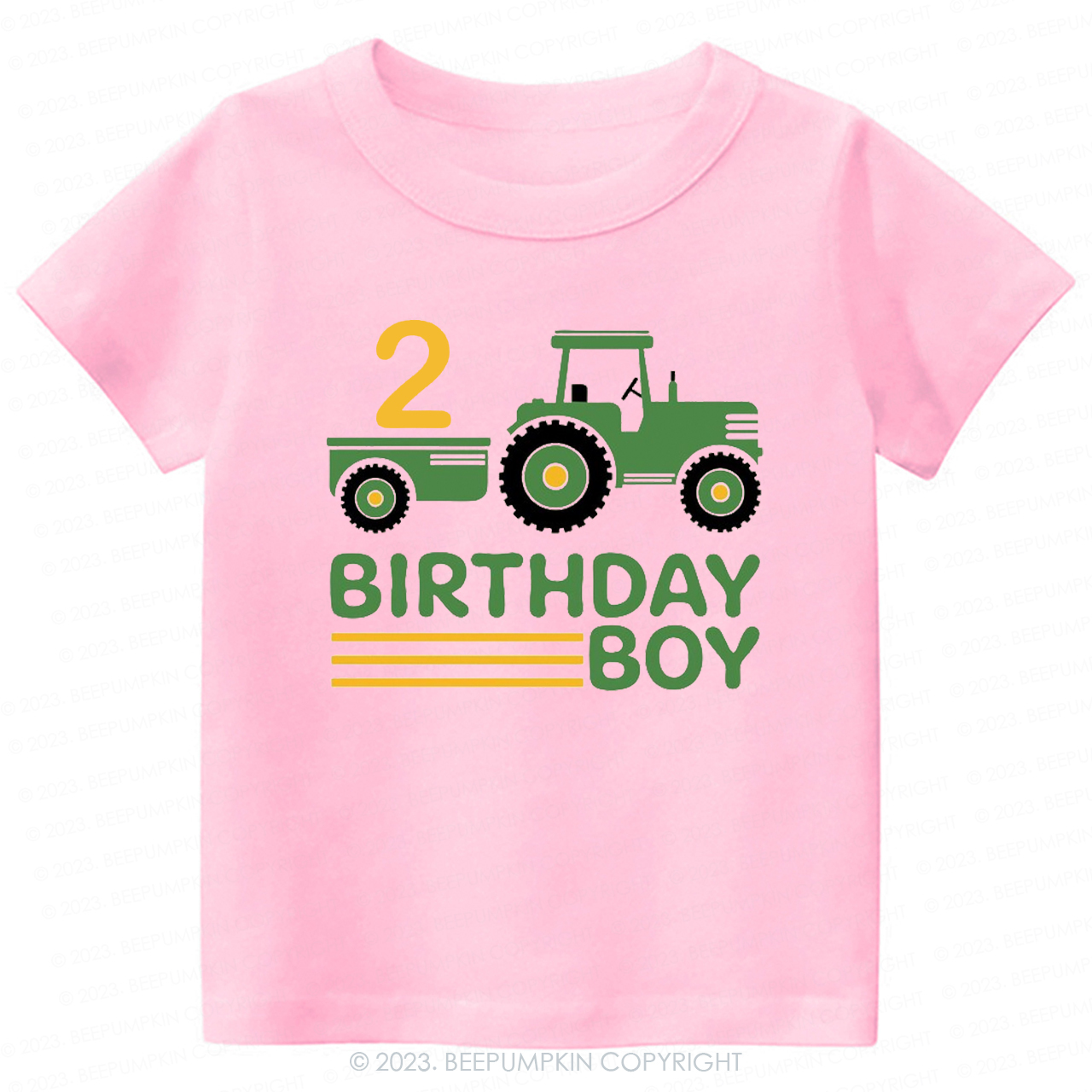 Boy Birthday Tractor -Toddler Tees