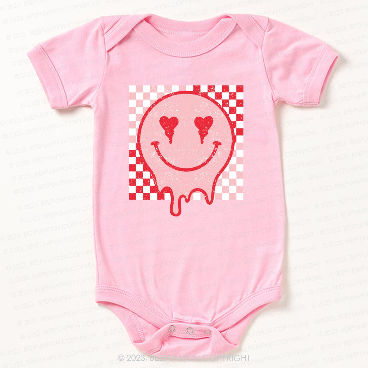 Melt Face Valentine's Day Bodysuit For Baby