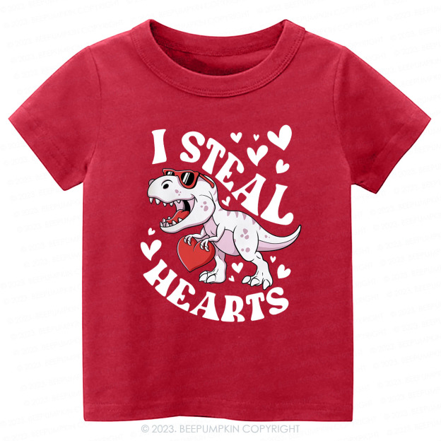 I Steal Hearts Valentine's Day Kids Tees