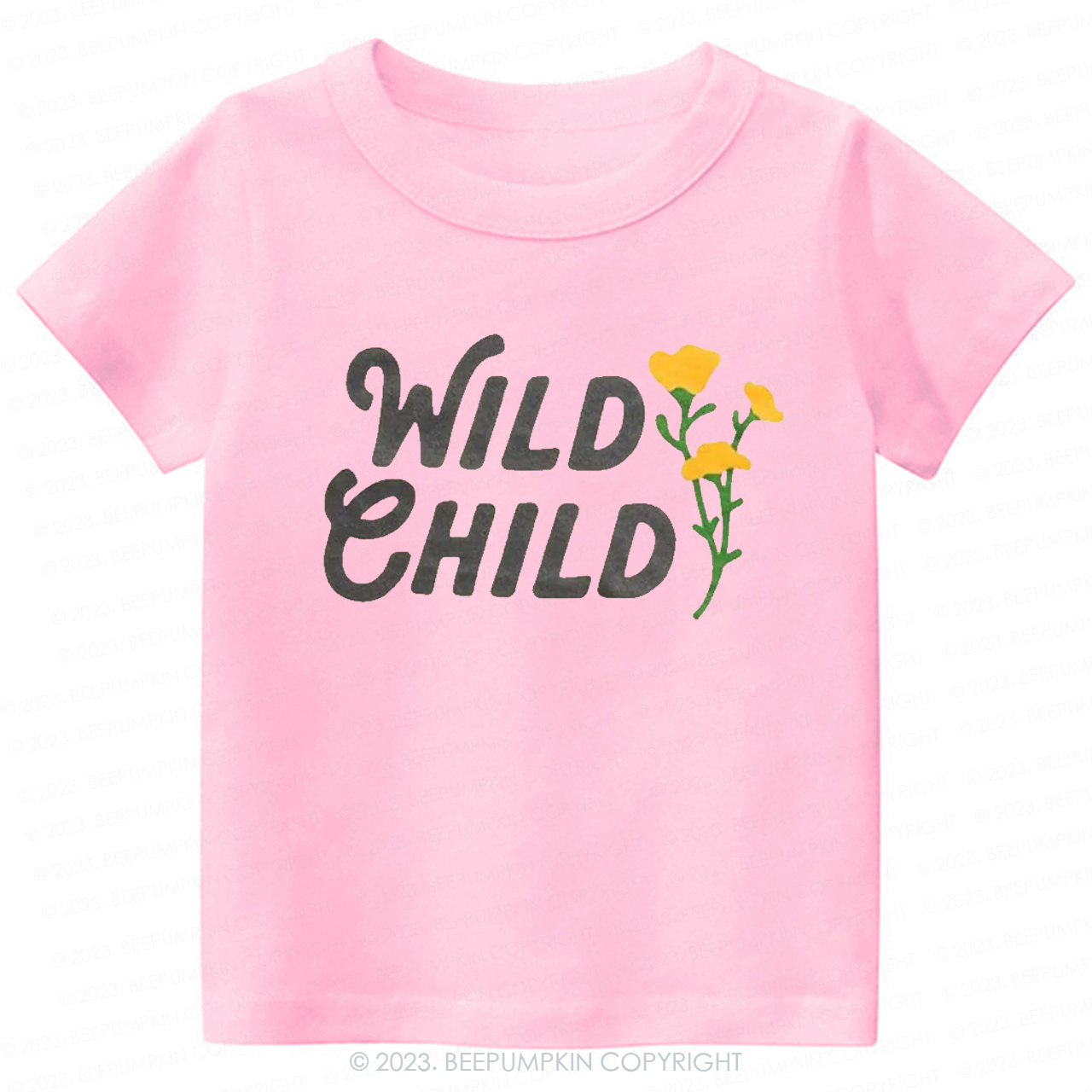 Custom Name Flower Word Art -Toddler Tees Sale-Beepumpkin™
