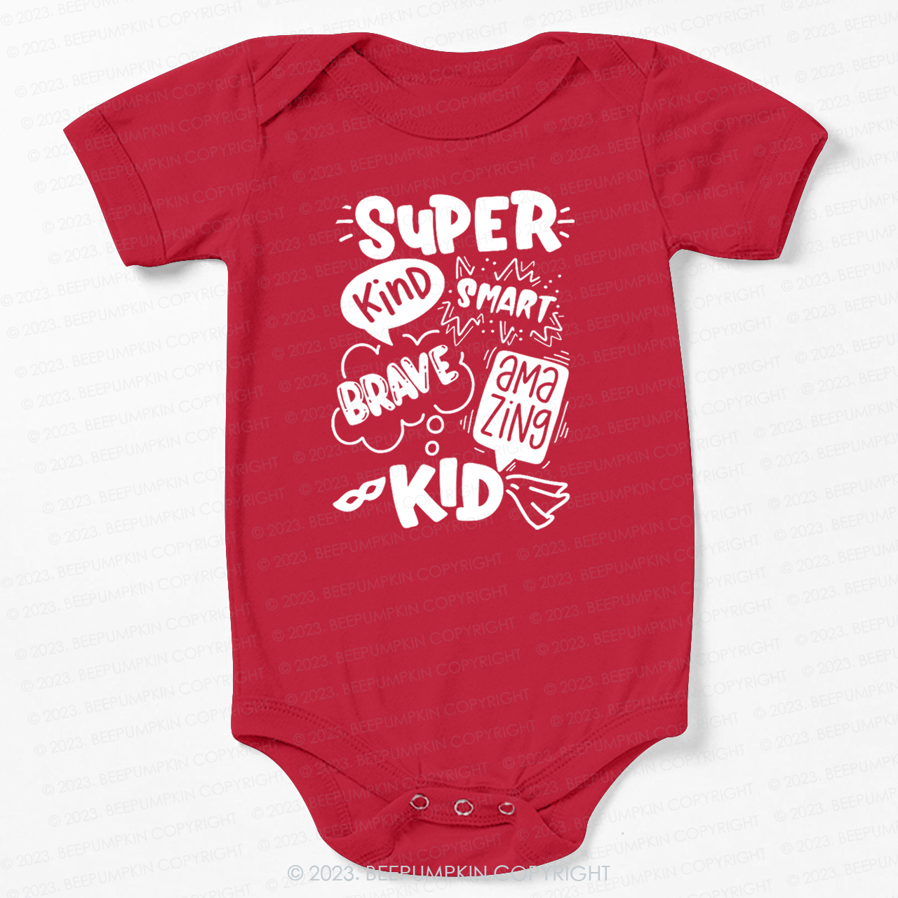 Super Hero Brave Kind Smart Bodysuit For Baby