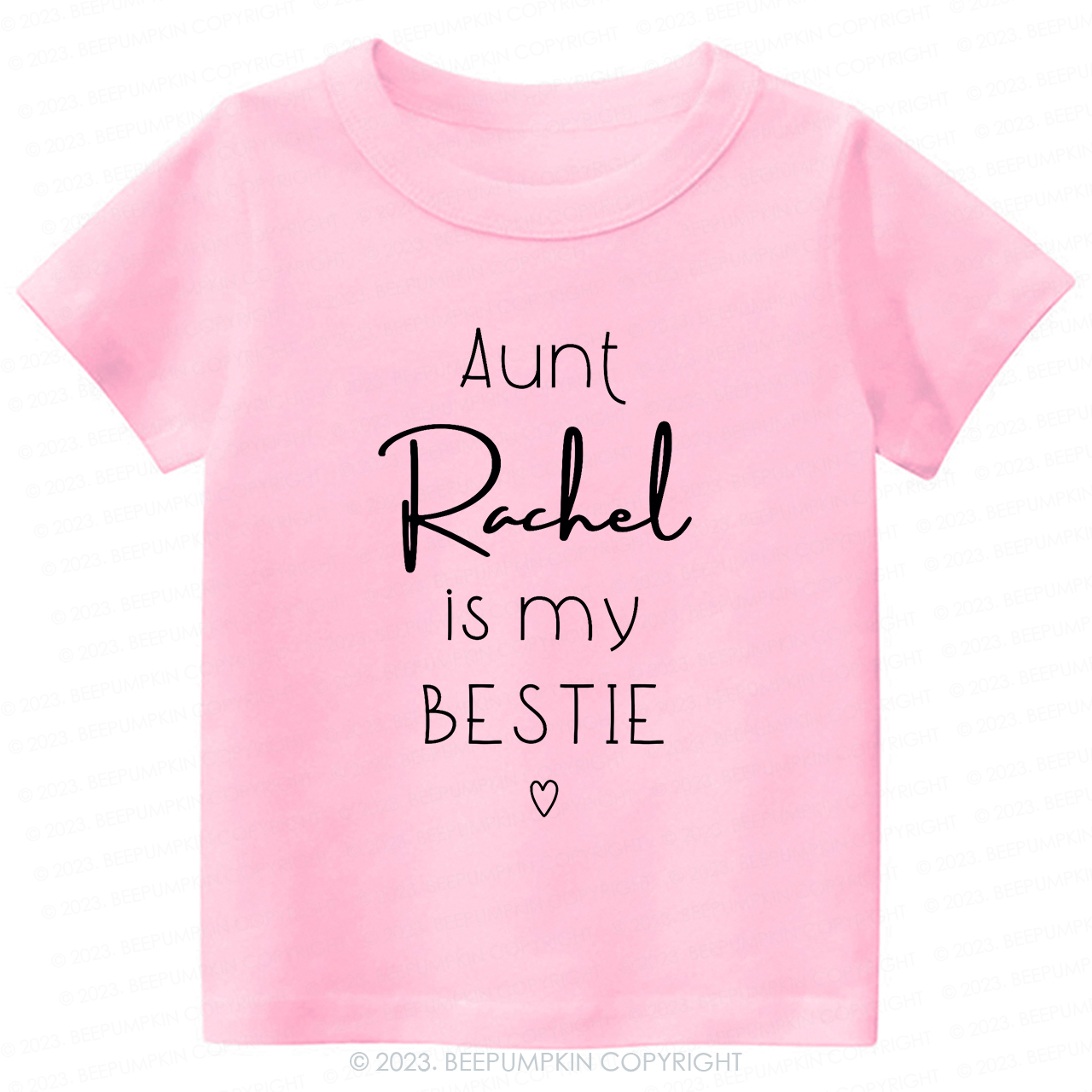 Personalized Brand Funny Aunt's Bestie  -Toddler Tees