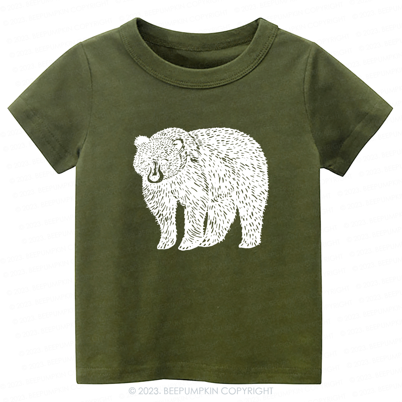 Organic Animal Bear -Toddler Tees