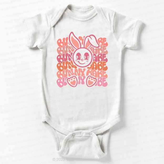 Big Eyes Bunny Babe Easter Bodysuit For Baby