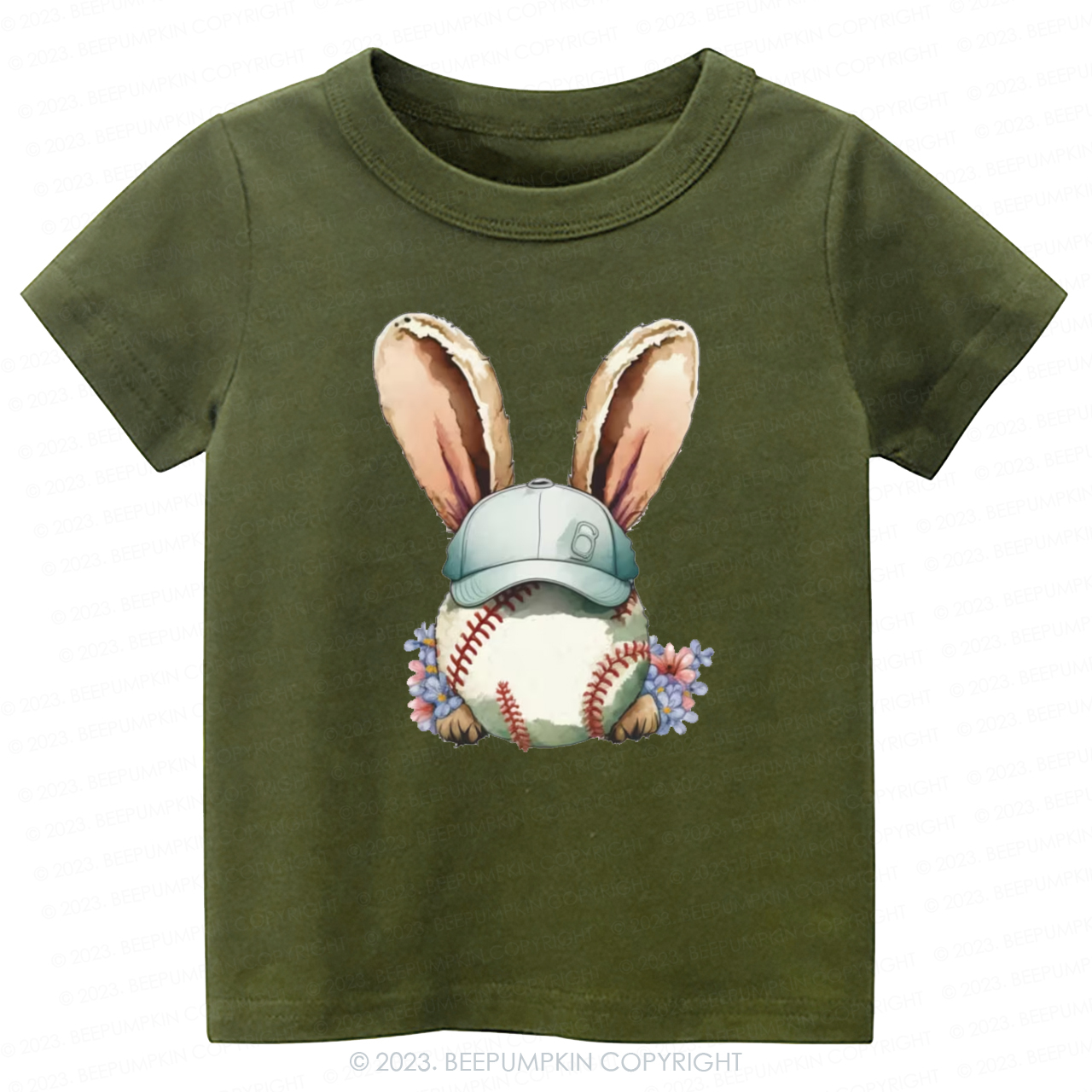 Easter Baseball Bunny  -Toddler Tees