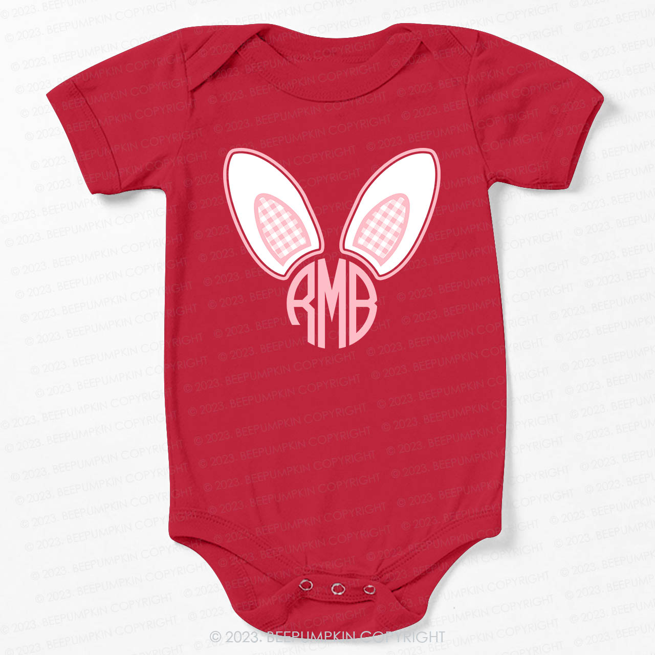 Monogrammed Bunny Easter Bodysuit For Baby