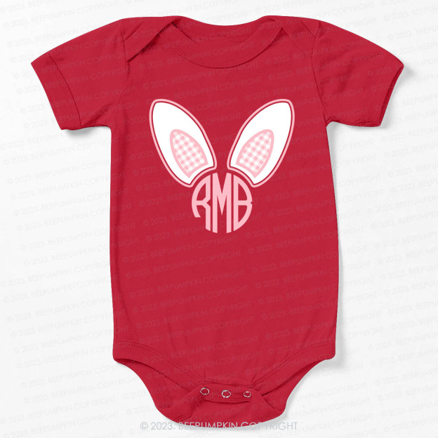 Monogrammed Bunny Easter Bodysuit For Baby