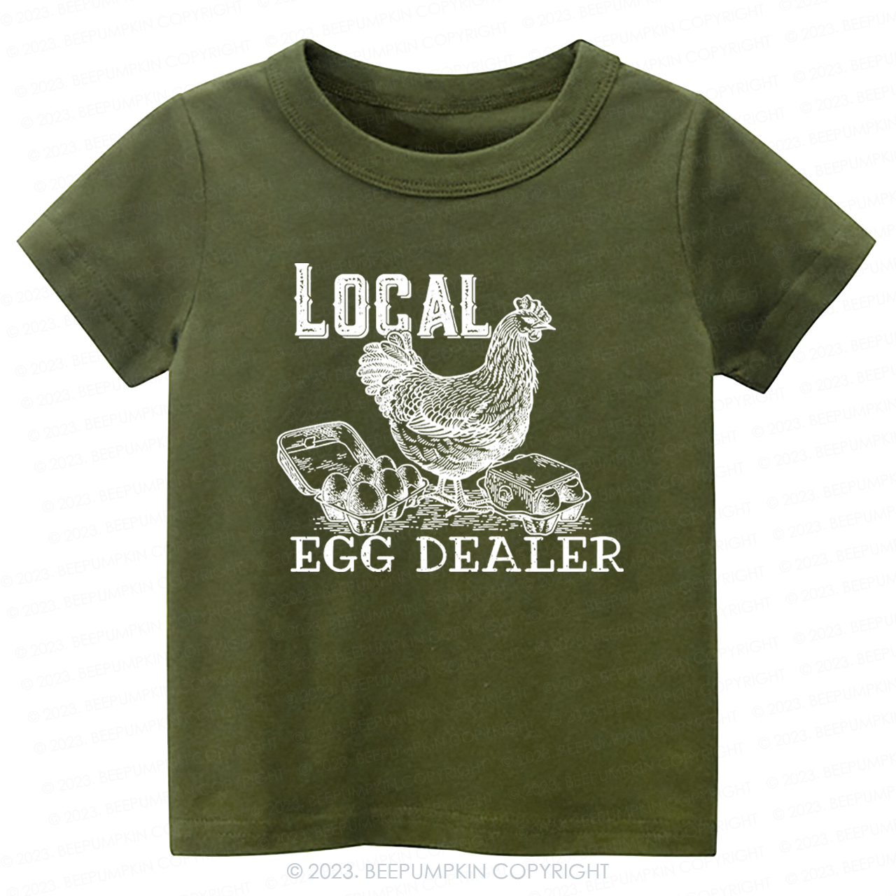 Local Egg Dealer Kids Retro -Toddler Tees