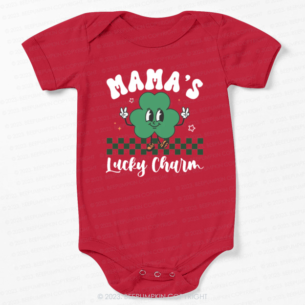 Mama's Lucky Charm St.Patricks Day Bodysuit For Baby