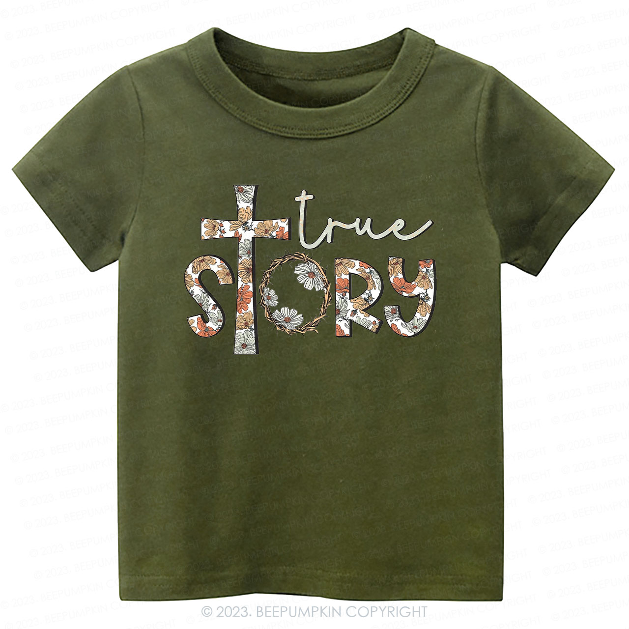 True Story Flowers Easter Toddler Tees