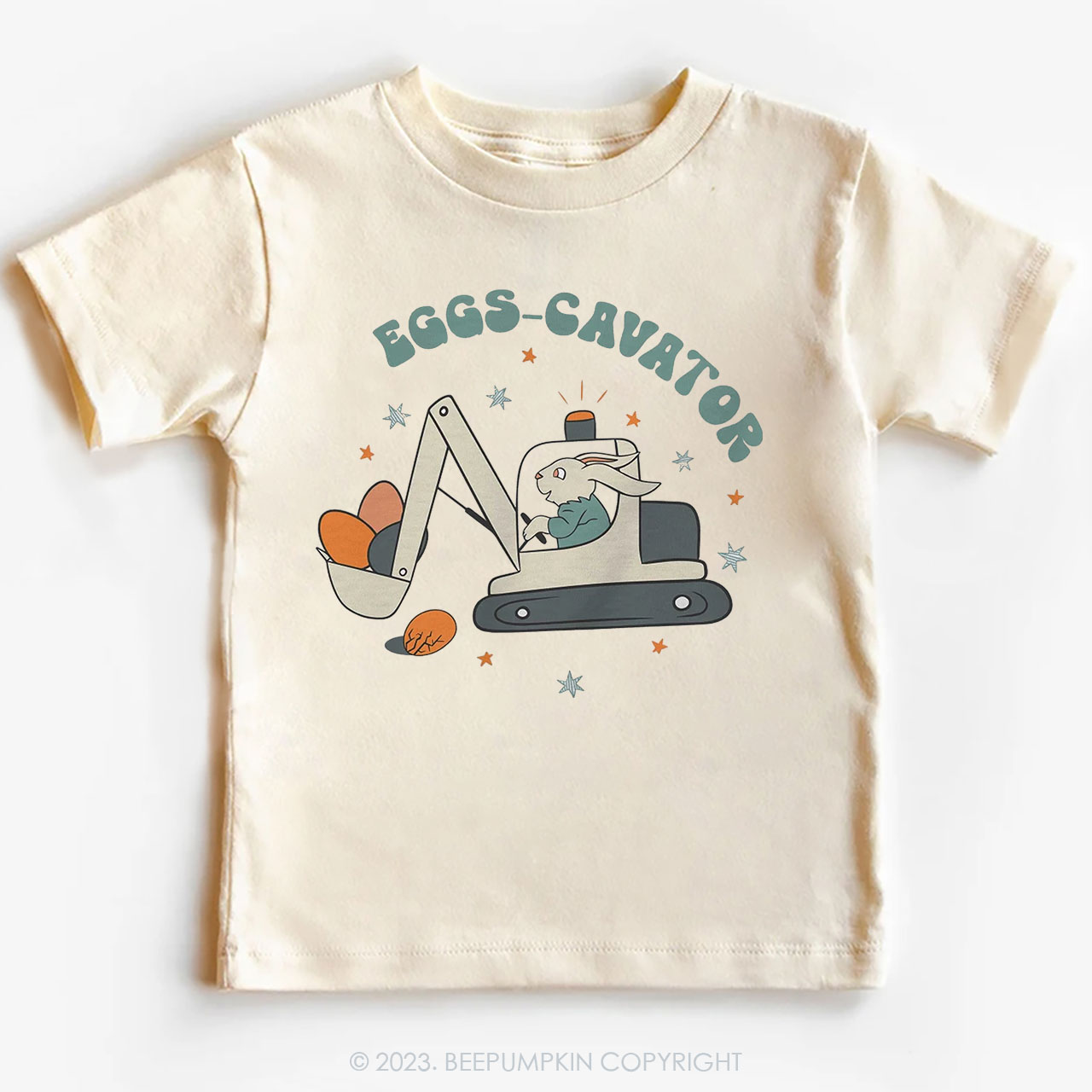 Eggs Cavator Construction Easter Toddler Tees
