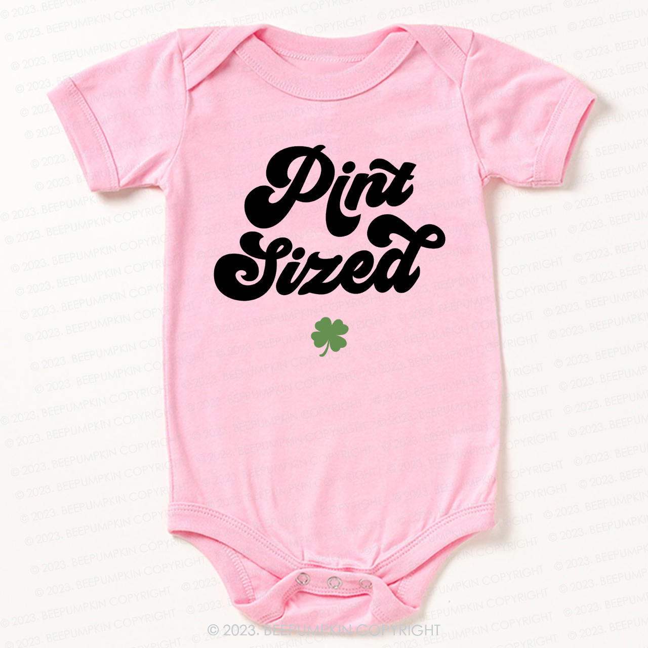 Pint Sized St.Patricks Day Bodysuit For Baby