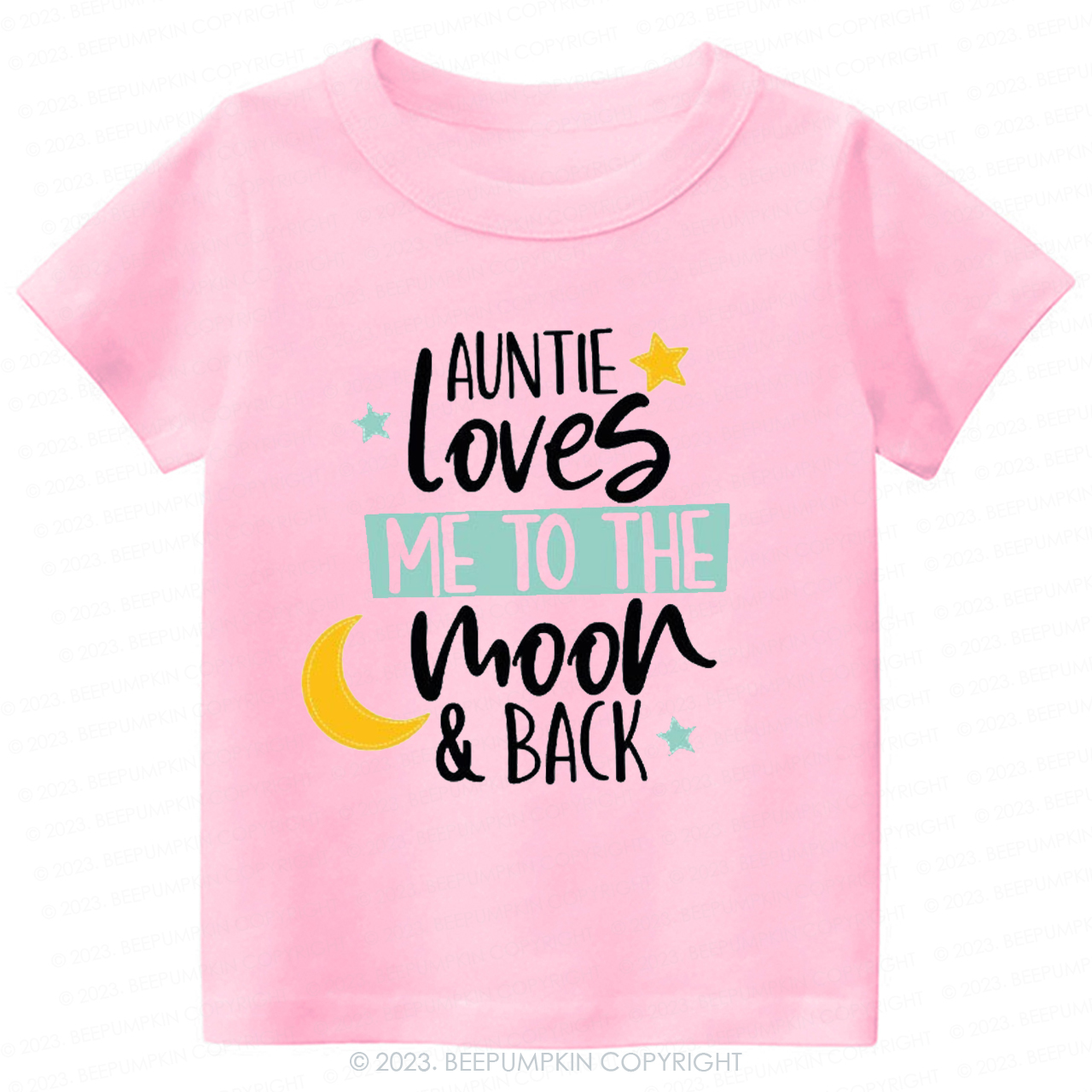 My Auntie Loves Me To The Moon -Toddler Tees