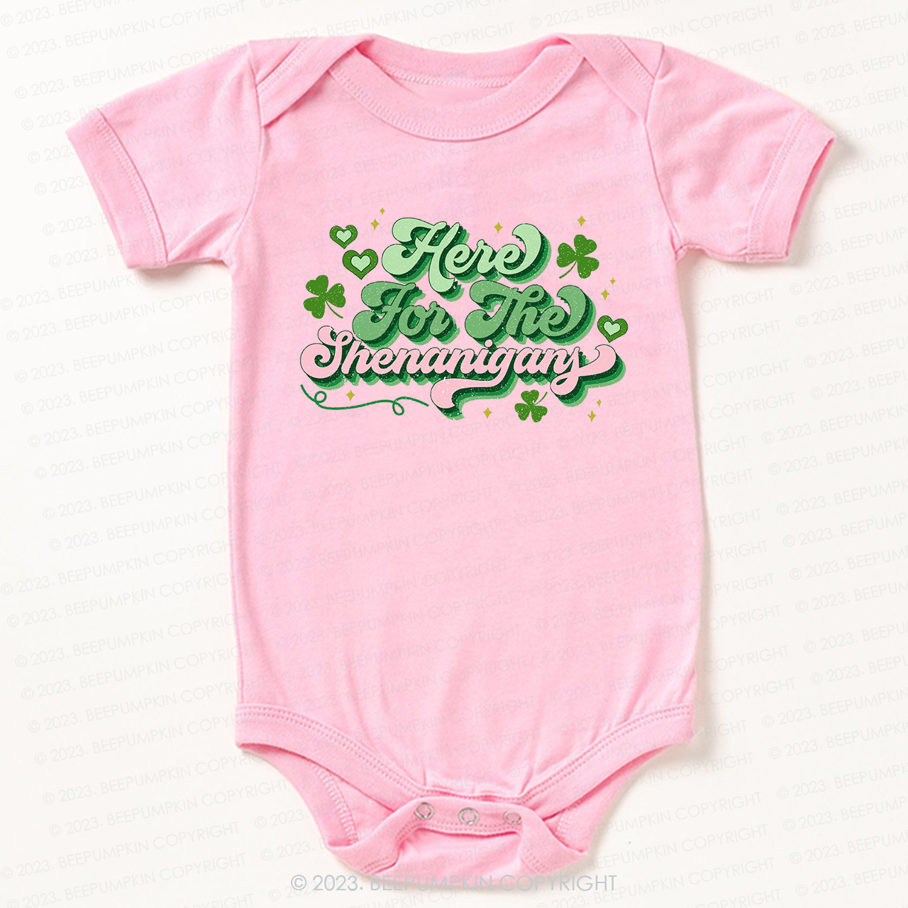 Here For The Shenanigans St.Patricks Day Bodysuit For Baby