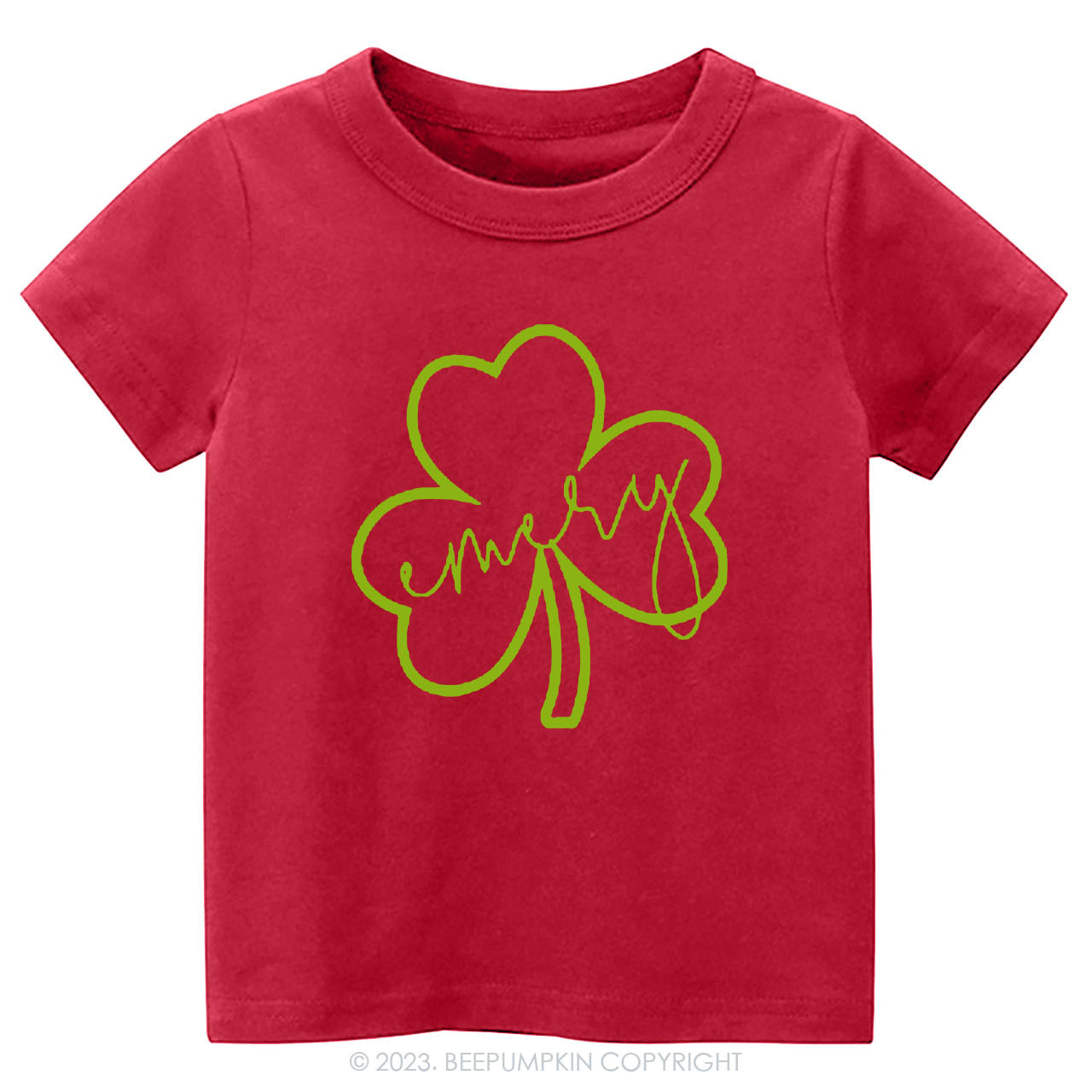 Shamrock Glitter Name St.Patricks Day -Toddler Tees