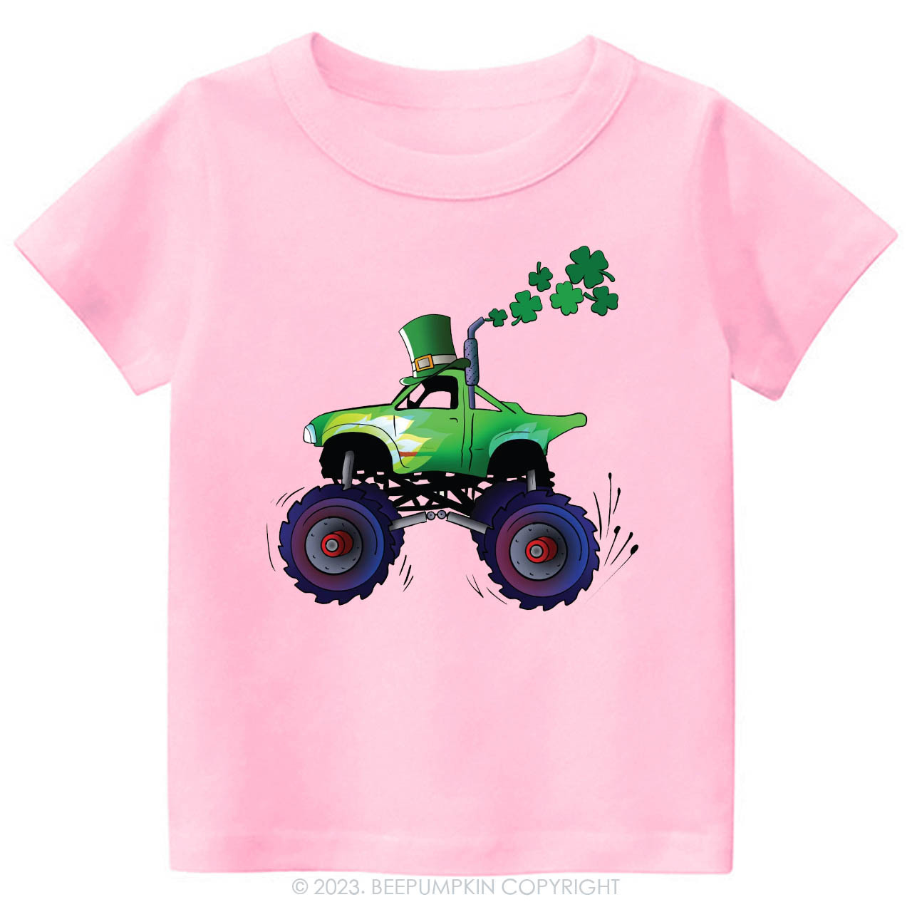 Monster Truck Crusher St.Patricks Day -Toddler Tees Sale-Beepumpkin™