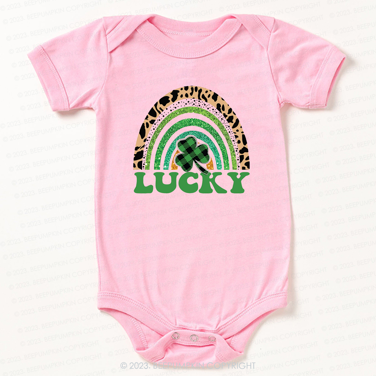 Lucky Rainbow St.Patricks Day Bodysuit For Baby