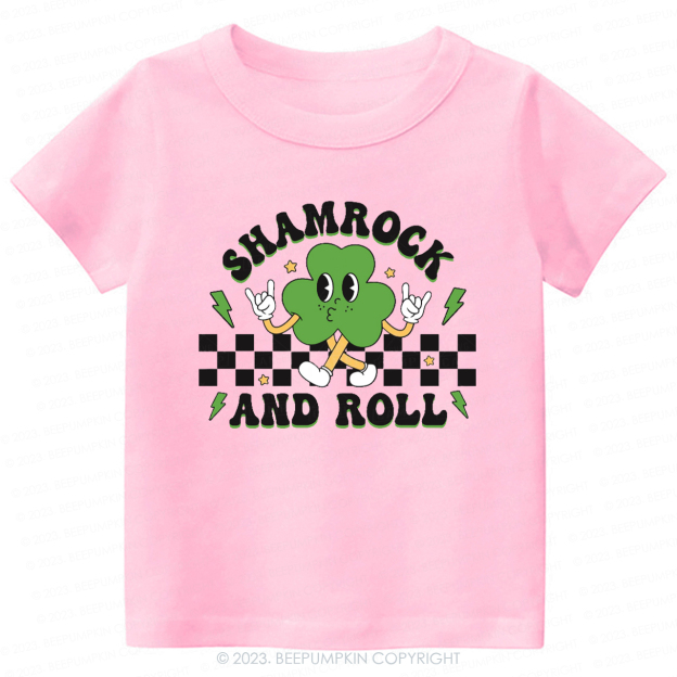 Shamrock And Roll St.Patricks Day -Toddler Tees