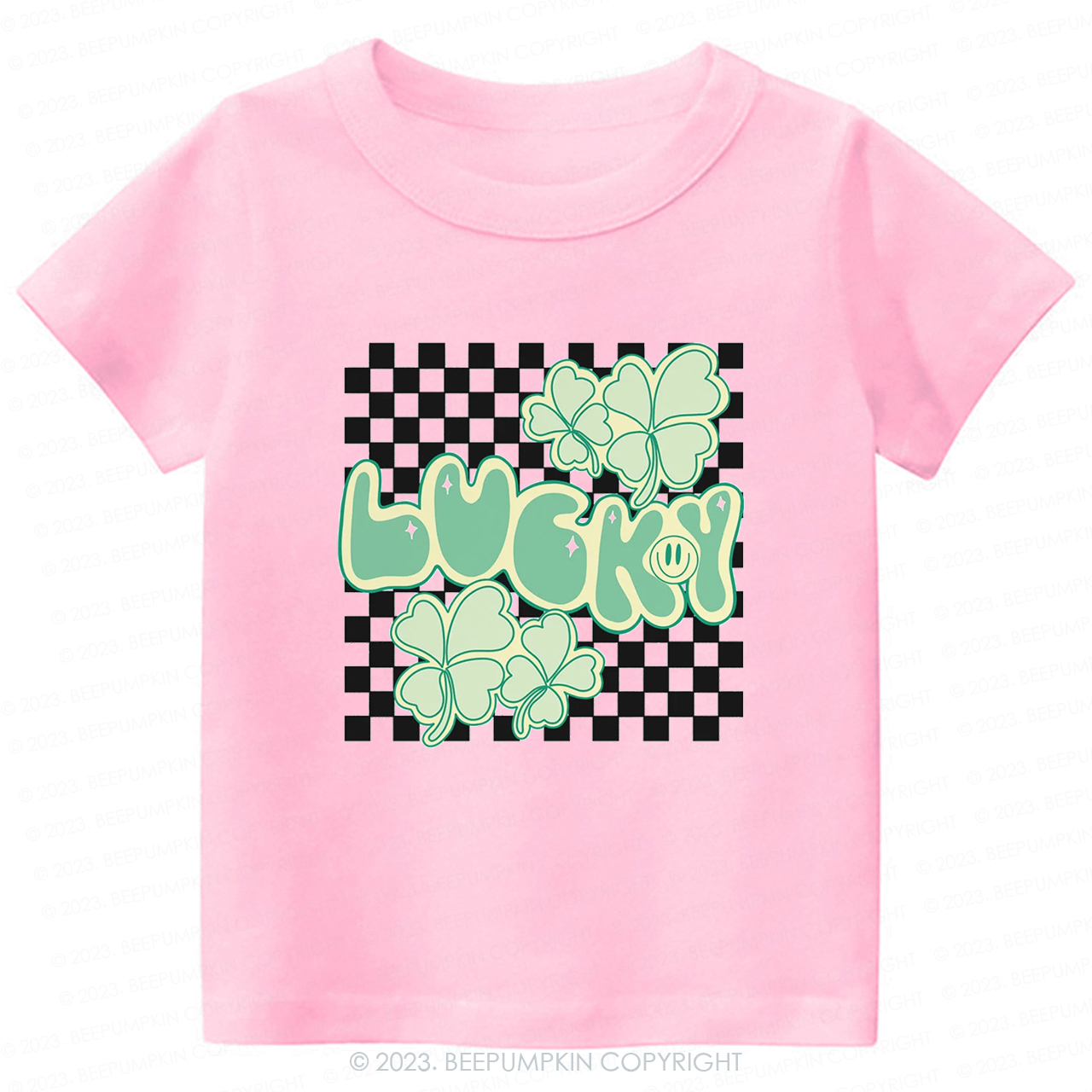 Retro Lucky Clover Leaf St.Patricks Day -Toddler Tees