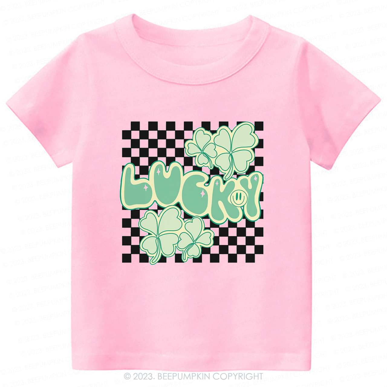 Retro Lucky Clover Leaf St.Patricks Day -Toddler Tees