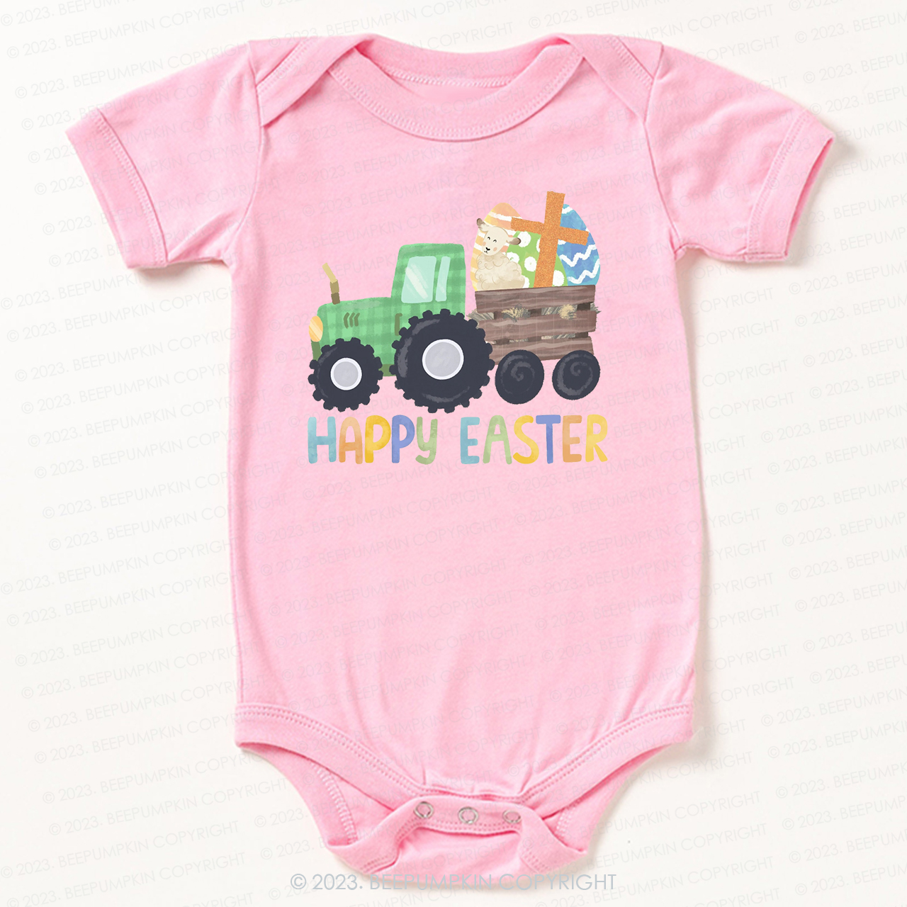 Tractor Easter Egg Hunt Bodysuit For Baby