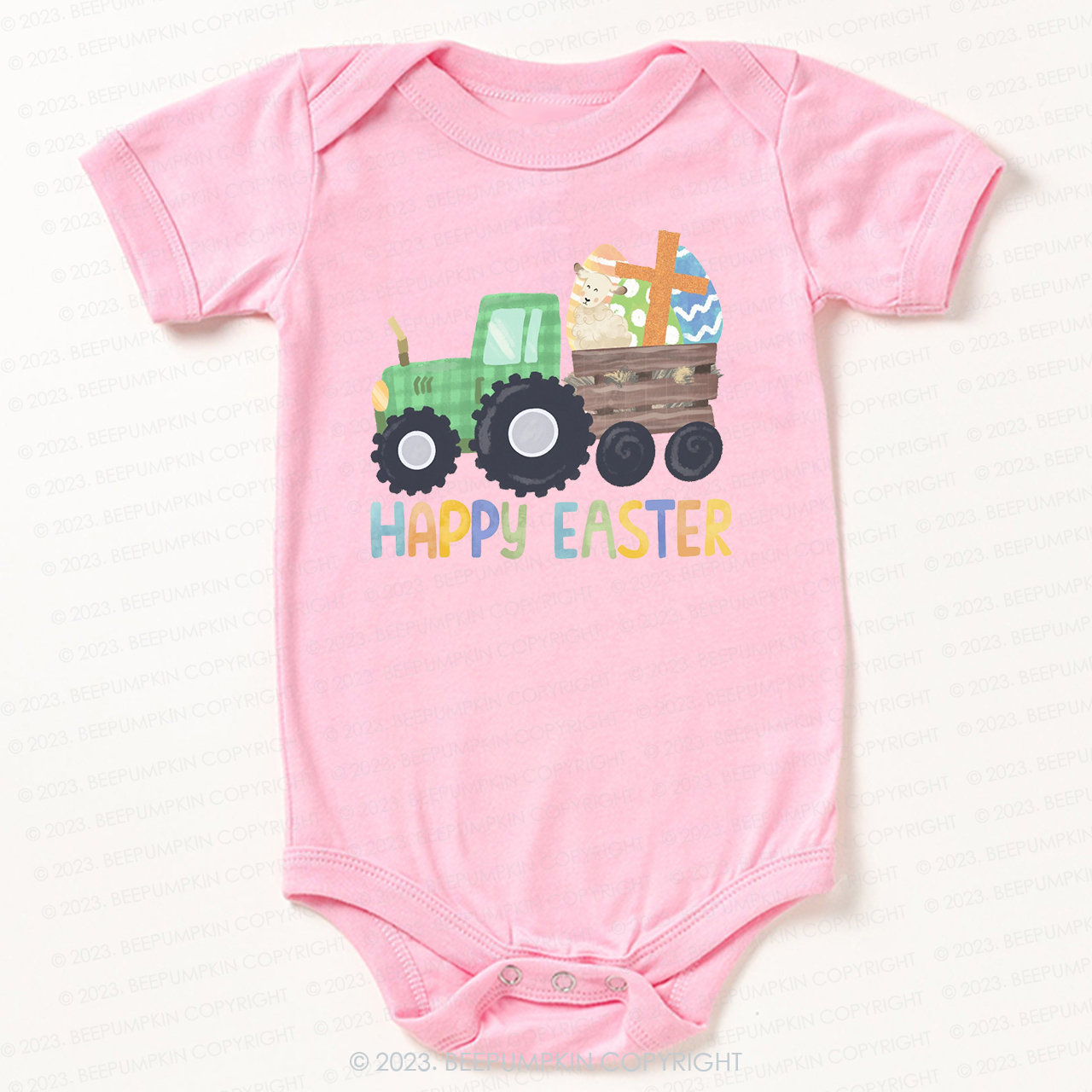Tractor Easter Egg Hunt Bodysuit For Baby