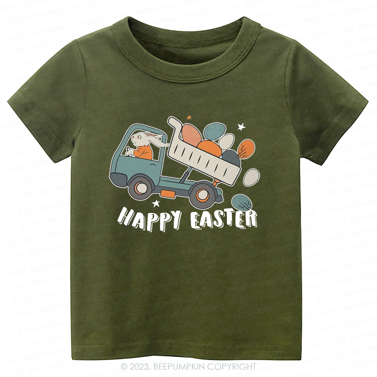 Easter Dumper Truck Construction-Toddler Tees