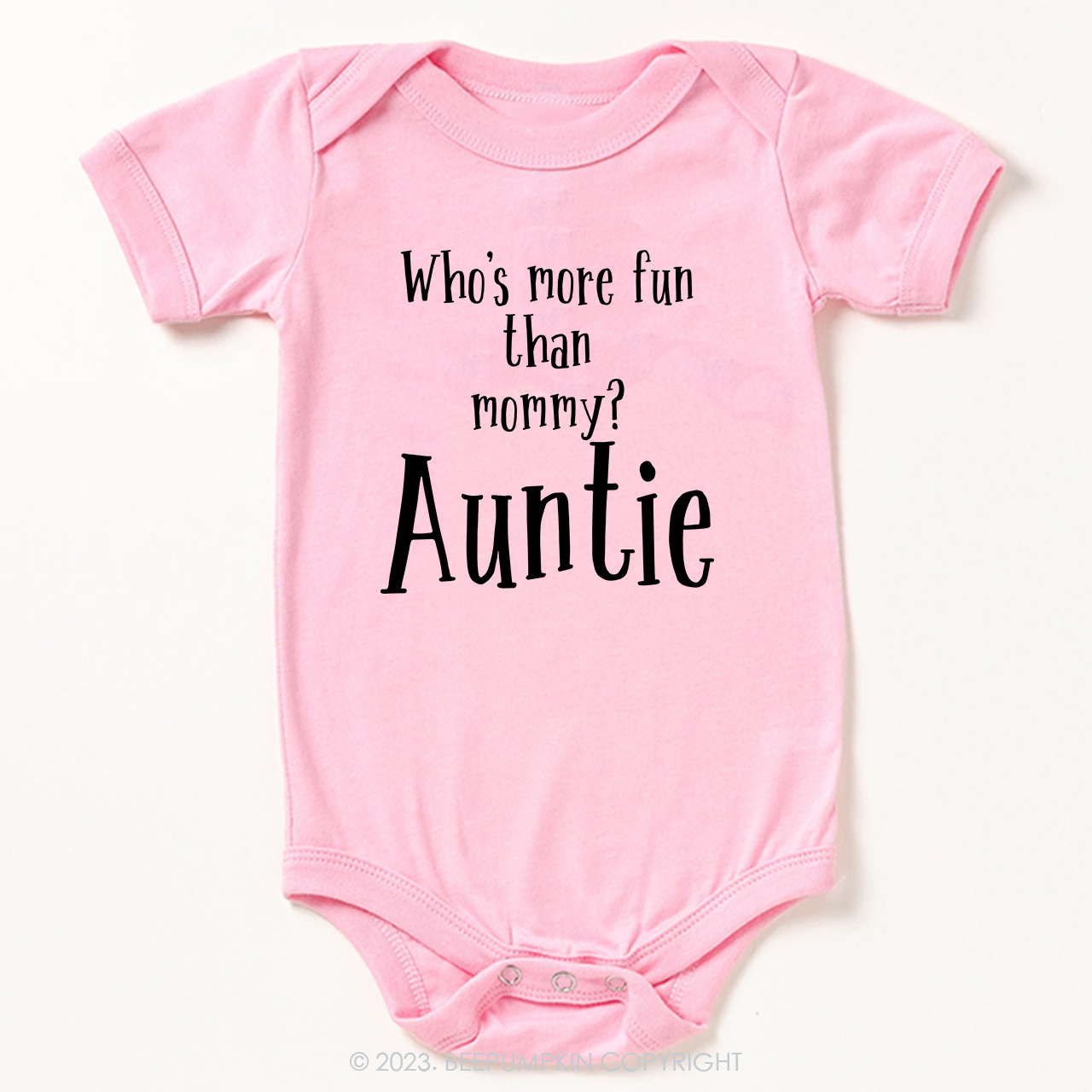Who's More Fun Than Mommy Aunt Bodysuit For Baby