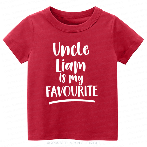 My Uncle Is My Favourite Personalised -Toddler Tees