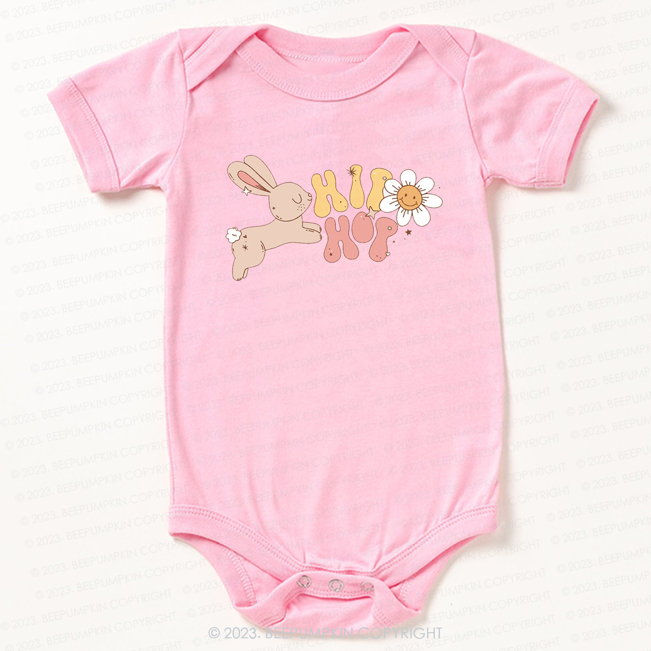 Groovy Easter Hip Hop Bunny Bodysuit For Baby