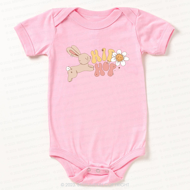 Groovy Easter Hip Hop Bunny Bodysuit For Baby