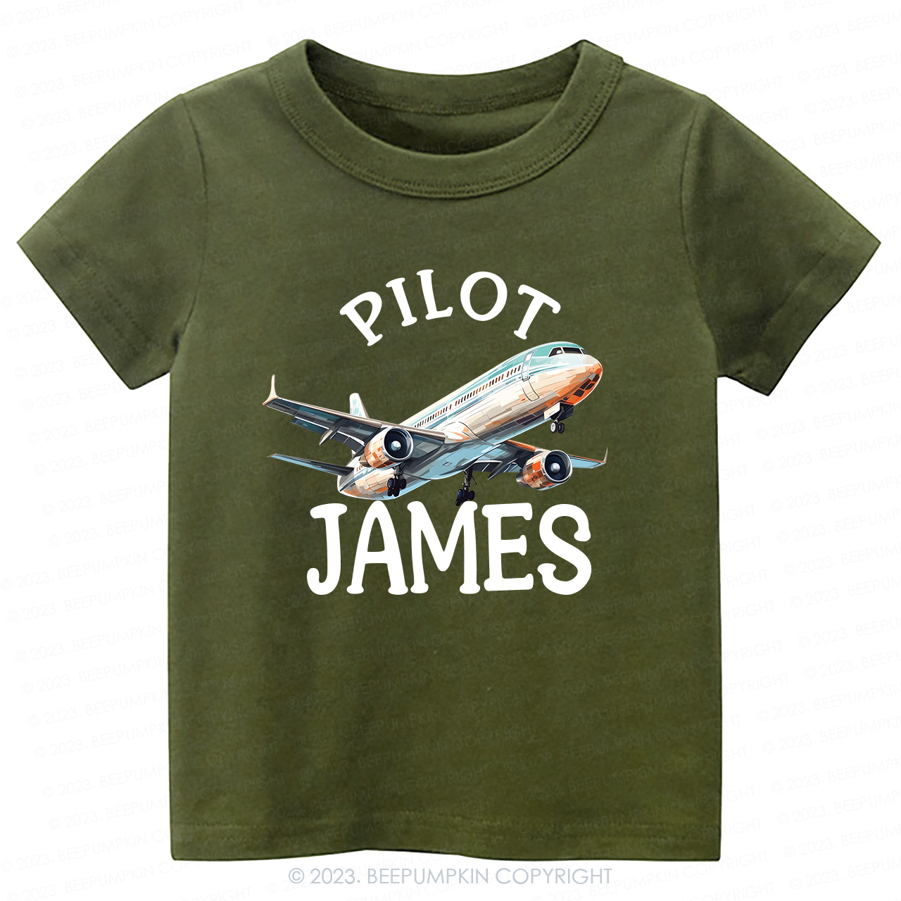  Custom Name Pilot -Toddler Tees