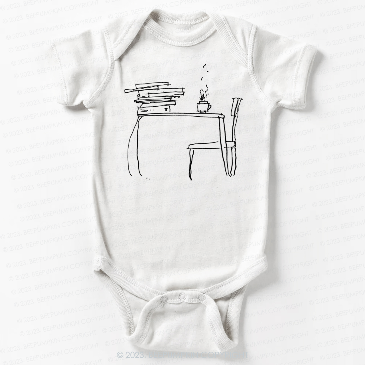 Literary Coffee Book Lover Bodysuit For Baby