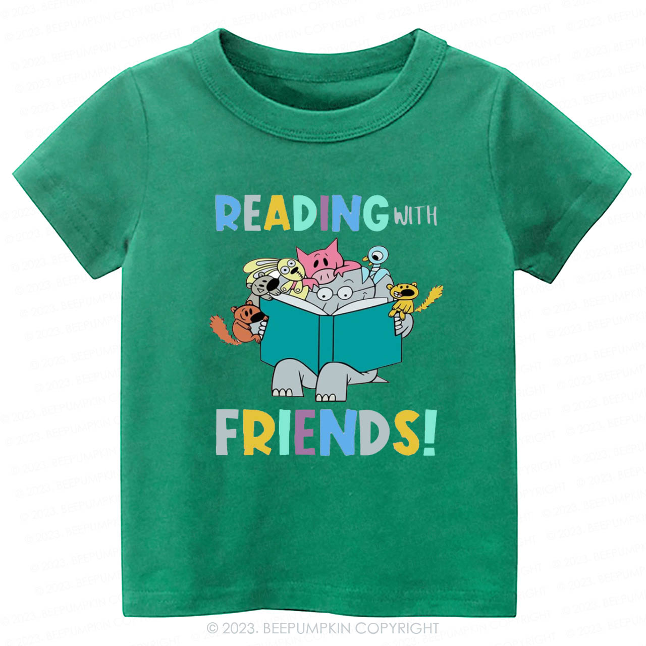 Reading With Friends Kids Shirt
