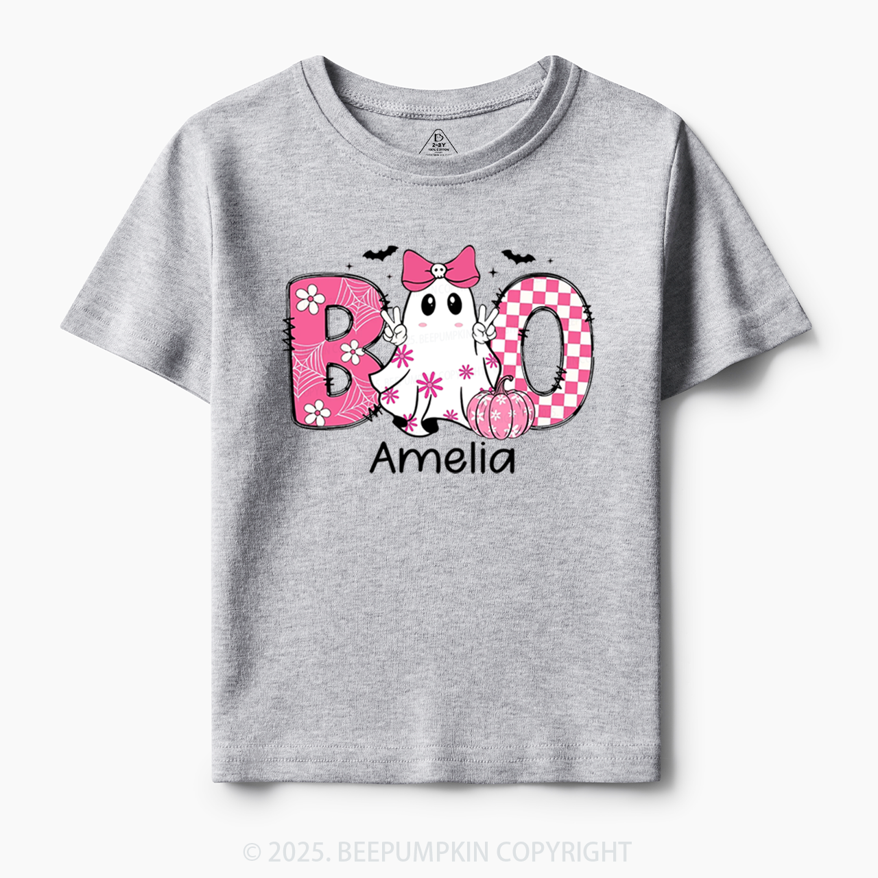 Personalized Halloween Kids Name Toddler&Kid's Tees Beepumpkin