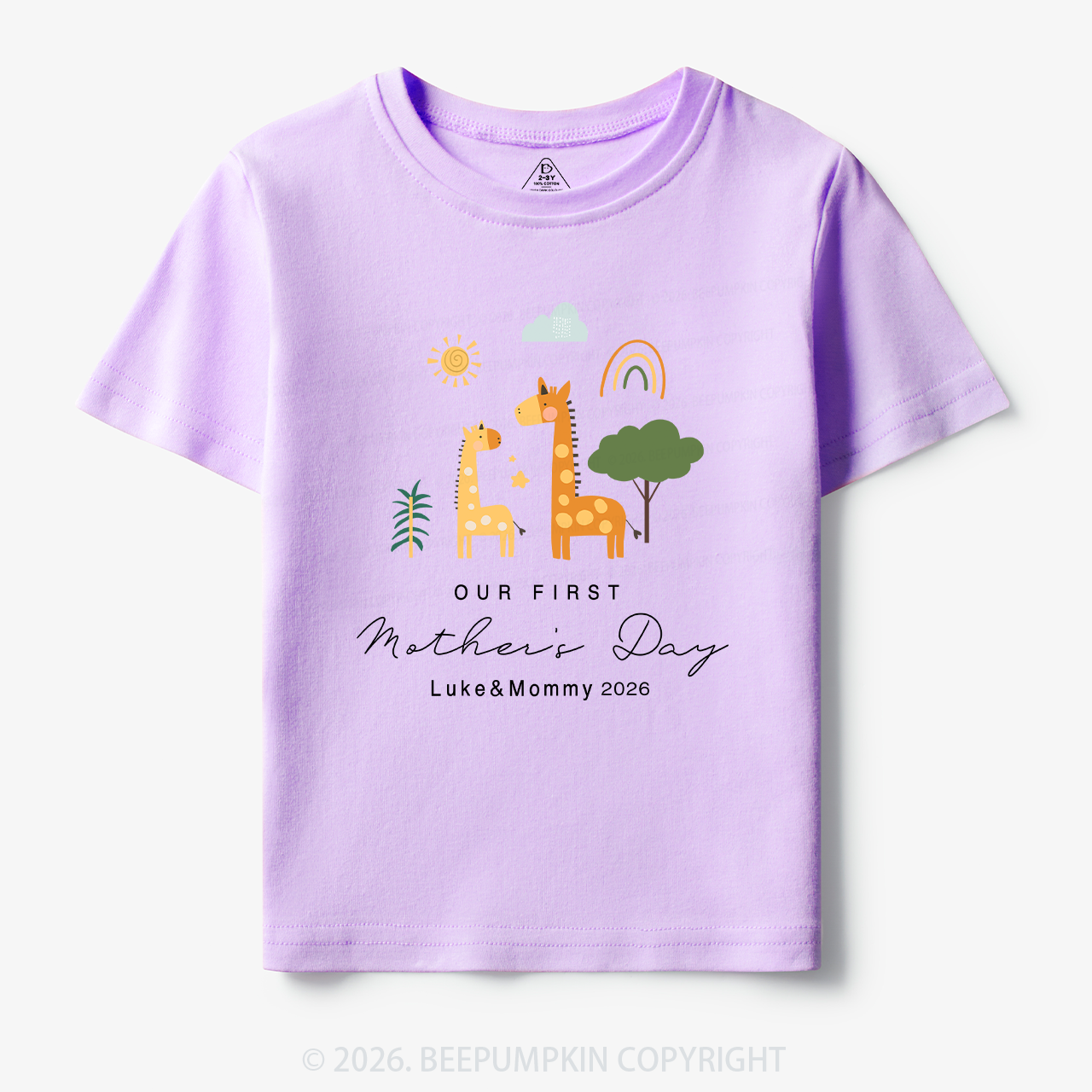 Personalized First Mother's Day Toddler&Kid's Tees Beepumpkin