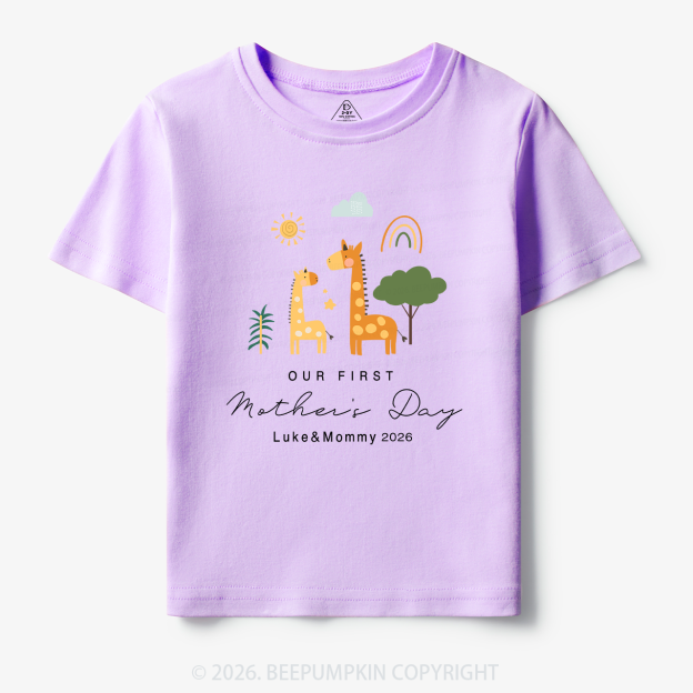 Personalized First Mother's Day Toddler&Kid's Tees Beepumpkin