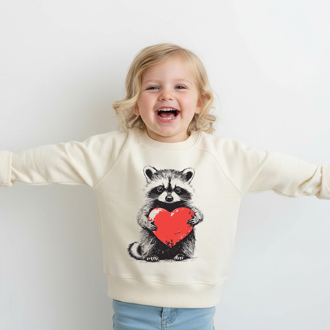 Sweet Thief Of Hearts Valentine's Day Kid's Sweatshirt