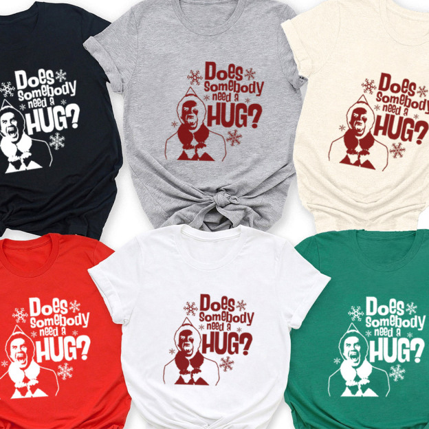 Does Somebody Need A Hug Christmas Family Matching Shirt