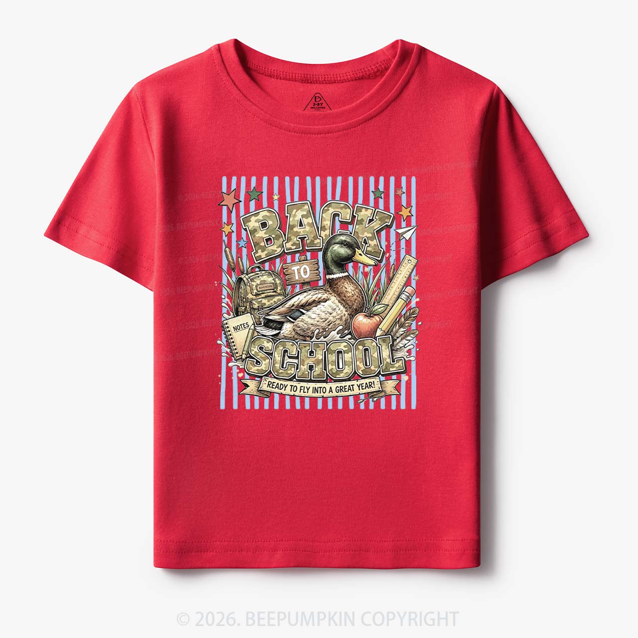 Mallard Duck Back To School Toddler&Kid's Tees