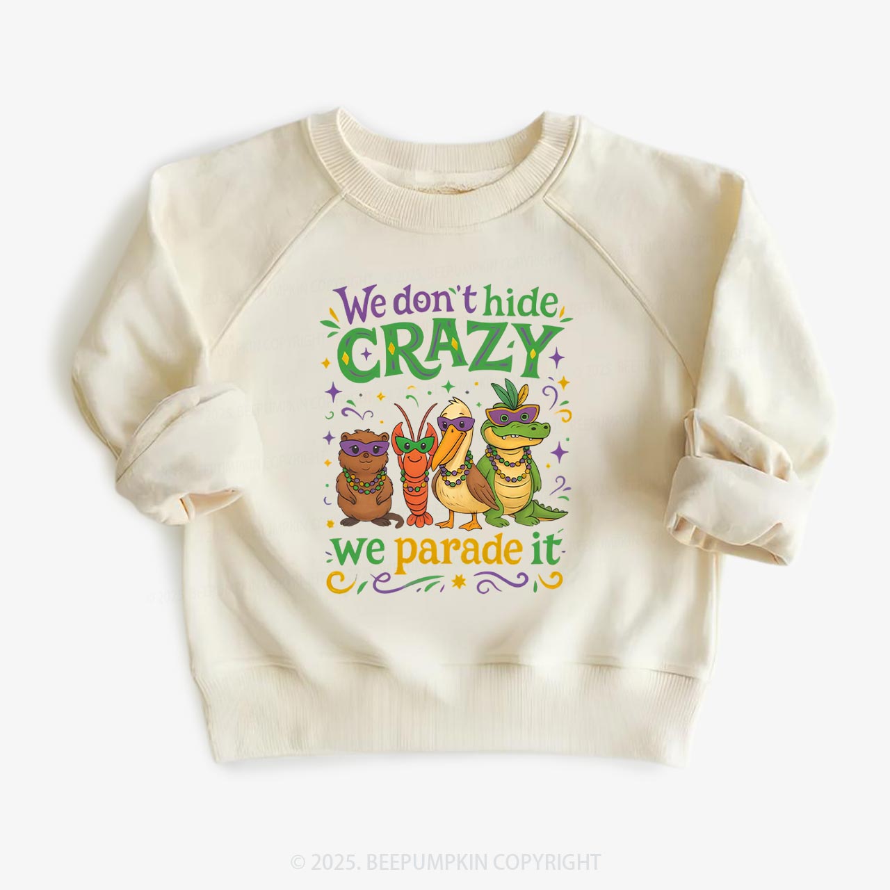 We Parade It Kids Mardi Gras Kid's Sweatshirt