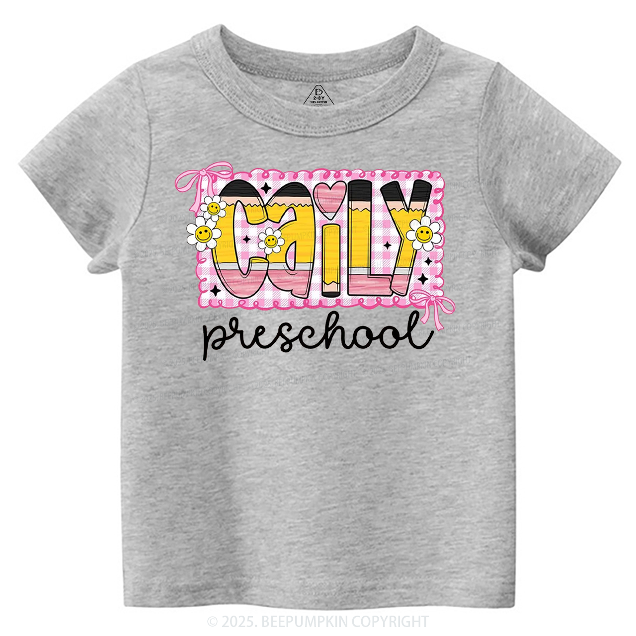 Personalized Graffiti Pencil Name Toddler&Kid's Tees Beepumpkin