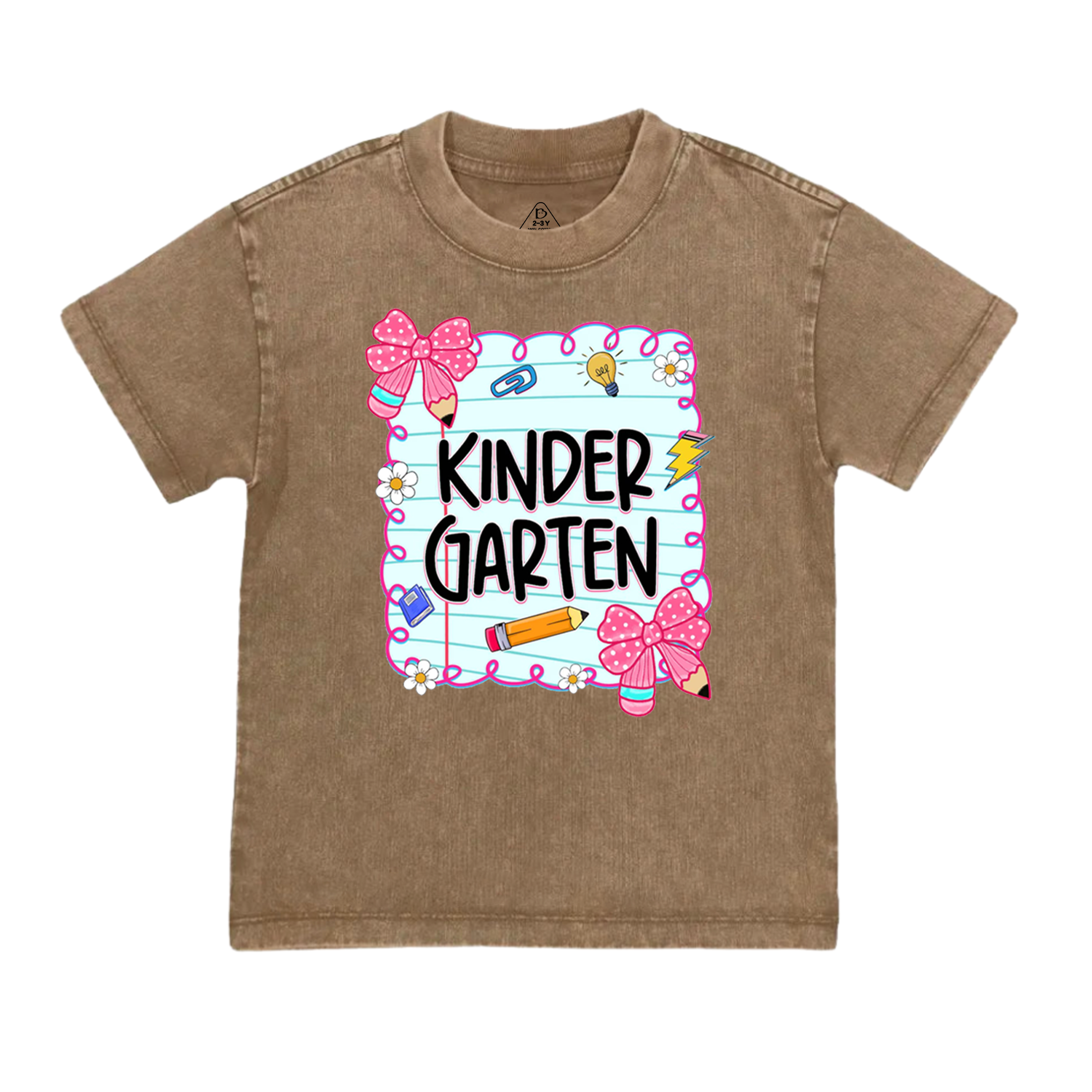 Personalized First Day Of School Toddler&Kids Washed Tees