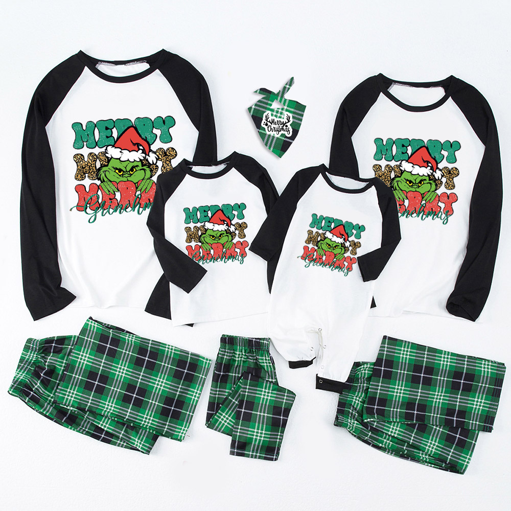 Merry Merry Christmas Family Pajamas