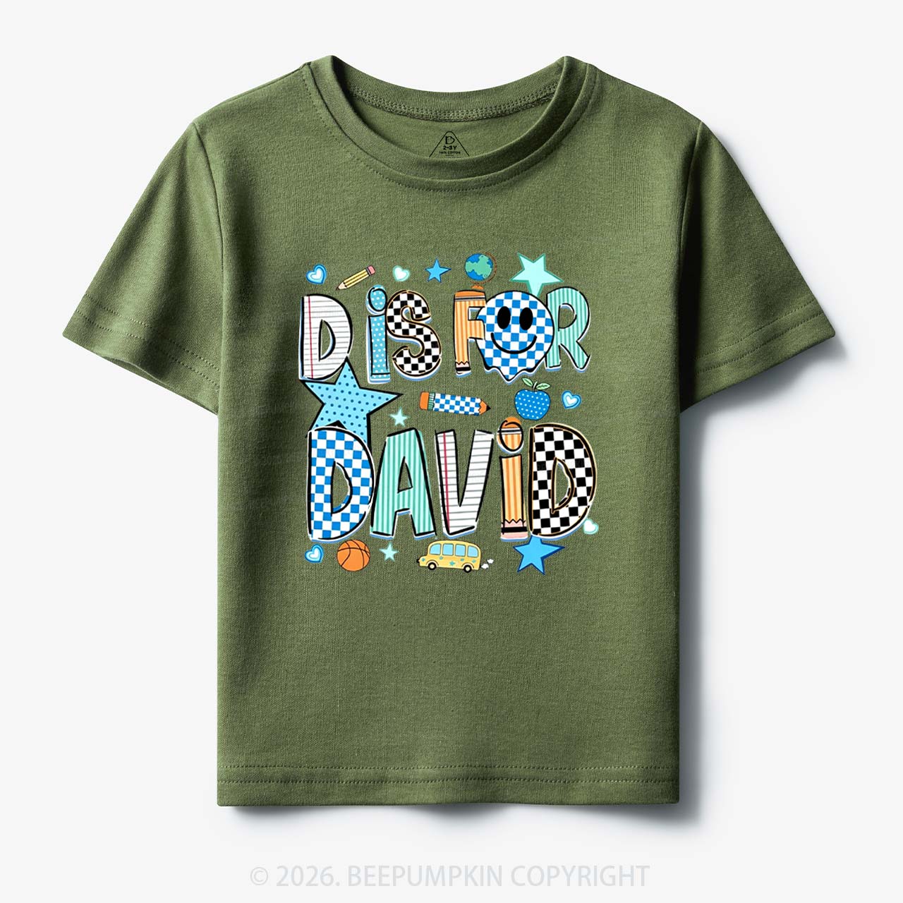 Personalized Letter Is For Name Colorful Toddler&Kid's Tees