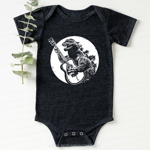  Funny Vintage Guitar Bodysuit For Baby 8