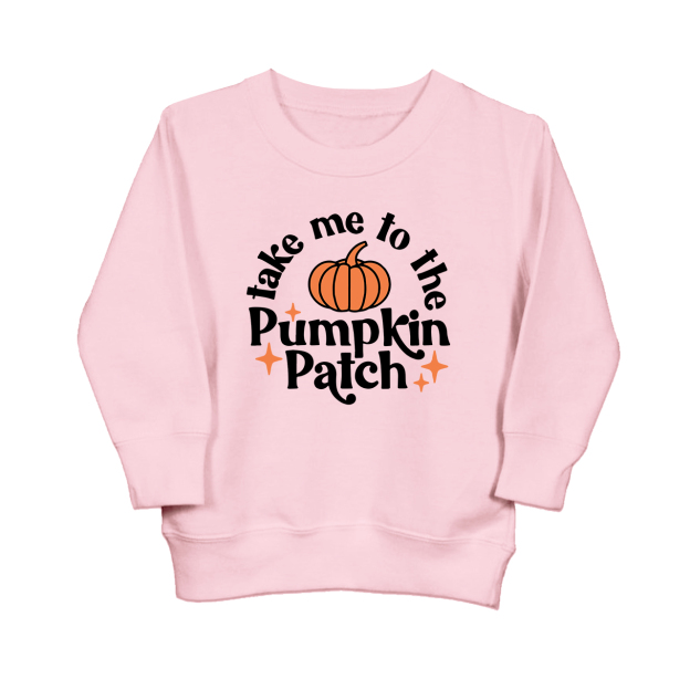 Take Me To The Pumpkin Patch Halloween Toddler Sweatshirt
